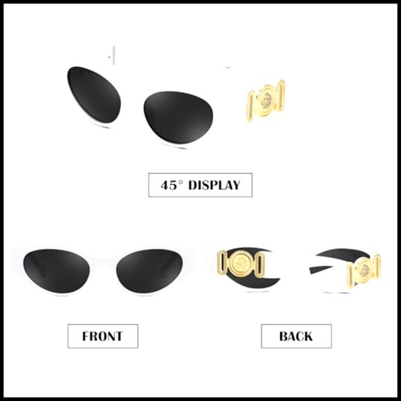 Cat Eye Sunglasses, Small Frame, UV400 Protection, Plastic